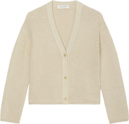 Se Marc O’Polo Cardigan, Longsleeve, Vneck Kvinde Dusty Field Cardigans Str M - hos Magasin ved Magasin