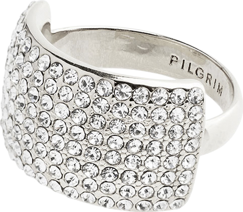 Se Pilgrim Aspen Recycled Crystal Ring Silverplated one size - Ringe hos Magasin ved Magasin