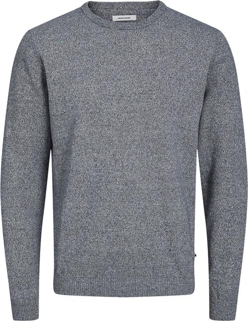 Jack & Jones Jjebasic Knit Crew Neck Noos Mand Navy Blazer/twisted With Jet Stream Sweaters Str S - hos Magasin