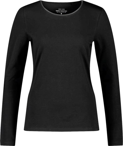 Gerry Weber Tshirt 1/2 Sleeve Kvinde Black Kortærmede T-shirts Str 46 - hos Magasin