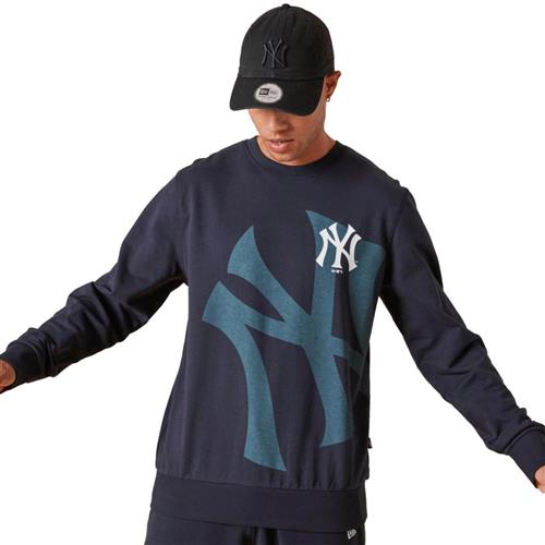 Se New Era Washed Pack Graphic Crew Neyya Mand Blue Sweatshirts Str S - Bomuld hos Magasin ved Magasin