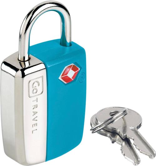 Go Travel TSA Secure Key Padlock Blue One size - Rejsetilbehør hos Magasin