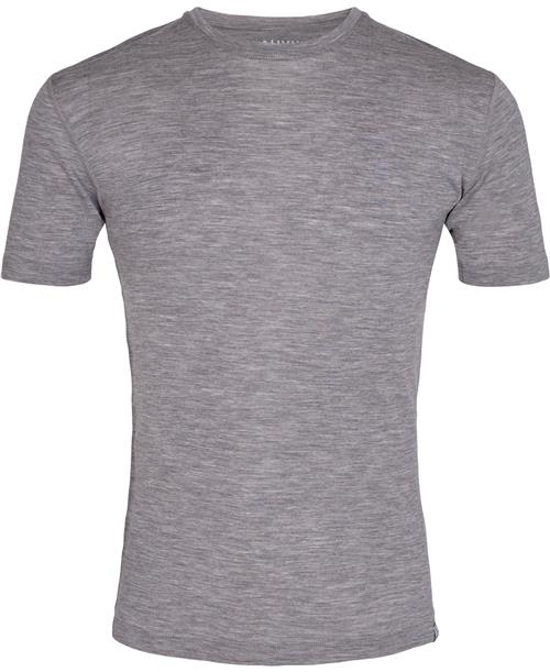 Se Asivik Asivik M Wool Tshirt Mand Grå Kortærmede T-shirts Str XXL - Uld hos Magasin ved Magasin