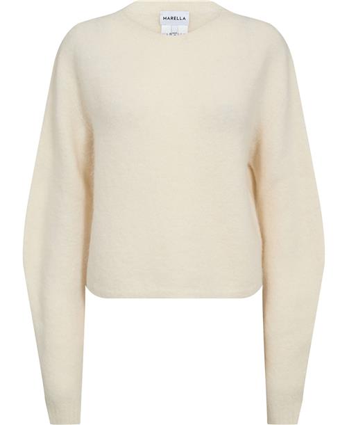 Marella Ovidio Kvinde Cream Sweaters Str M - Uld hos Magasin