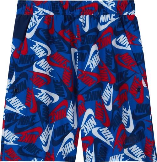 Nike Sportswear Woven Printed Shorts Str 147-158 / L - Blue Shorts & Bloomers Polyester hos Magasin