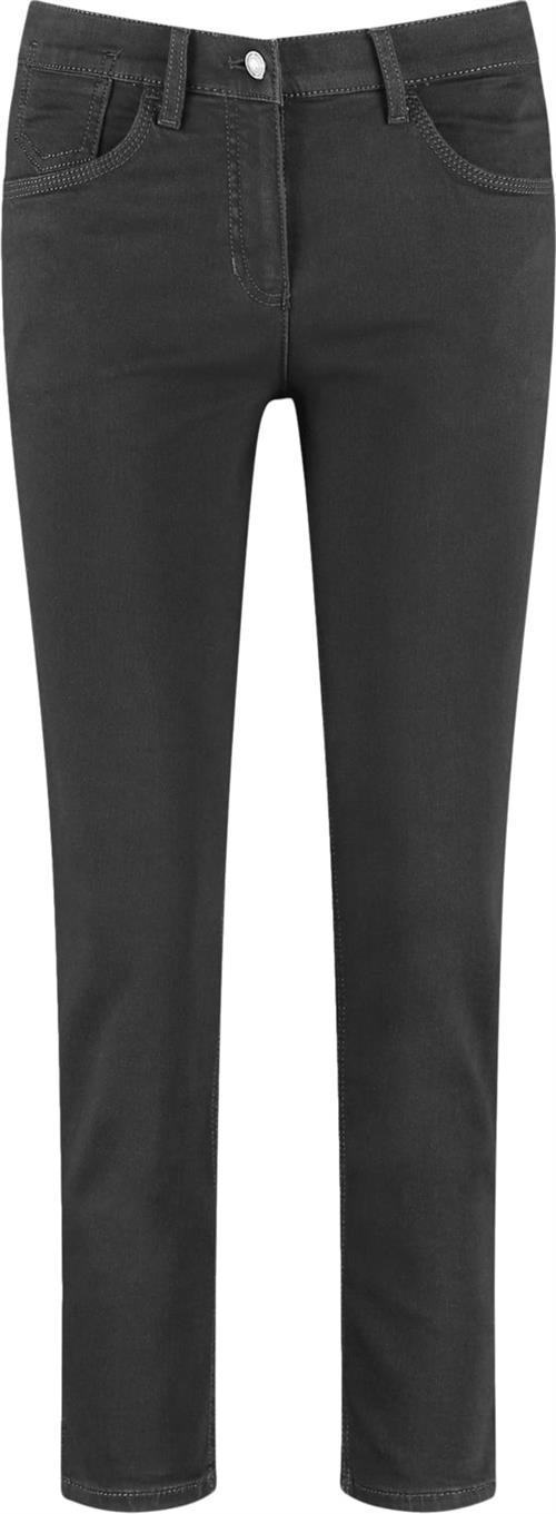 Gerry Weber Jeans Cropped Kvinde Black Black Denim Skinny Jeans Str 36R - Denim hos Magasin