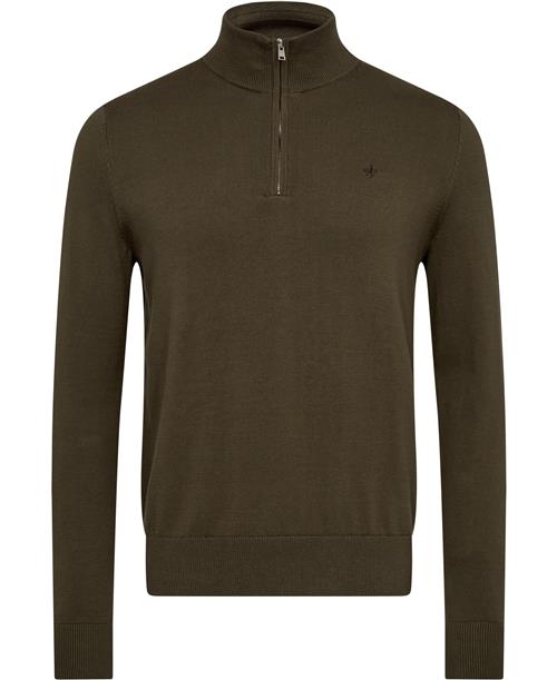 Morris Stockholm Brian Half Zip Mand Olive Turtlenecks Str XL - hos Magasin