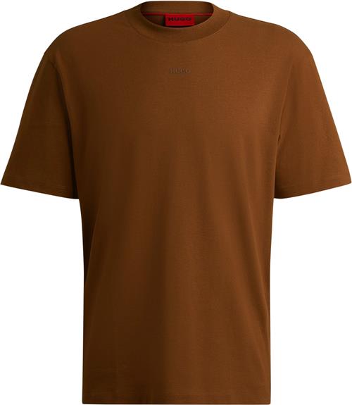 Se HUGO Dapolino Mand Medium Brown Kortærmede T-shirts Str XL - hos Magasin ved Magasin