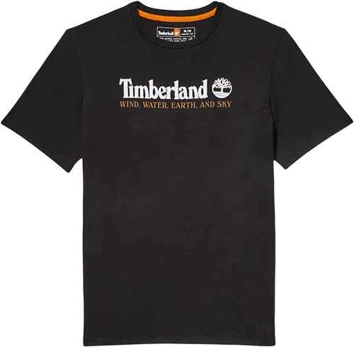 Se TIMBERLAND Wwes Front TEE REG Mand Black Kortærmede T-shirts Str XL - Bomuld hos Magasin ved Magasin