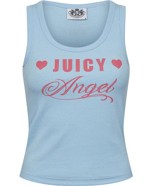 Juicy Couture Juicy Angel Vest Kvinde Powder Blue Toppe Str XXS - hos Magasin