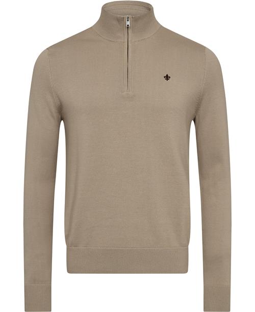 Morris Stockholm Brian Half Zip Mand Khaki Turtlenecks Str XL - hos Magasin