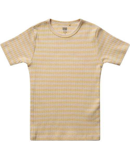 Magasin du Nord Collection Magasin Mille 8 G Str 2 Sunlight / Antique White Stripe Kortærmede Tshirts Bomuld