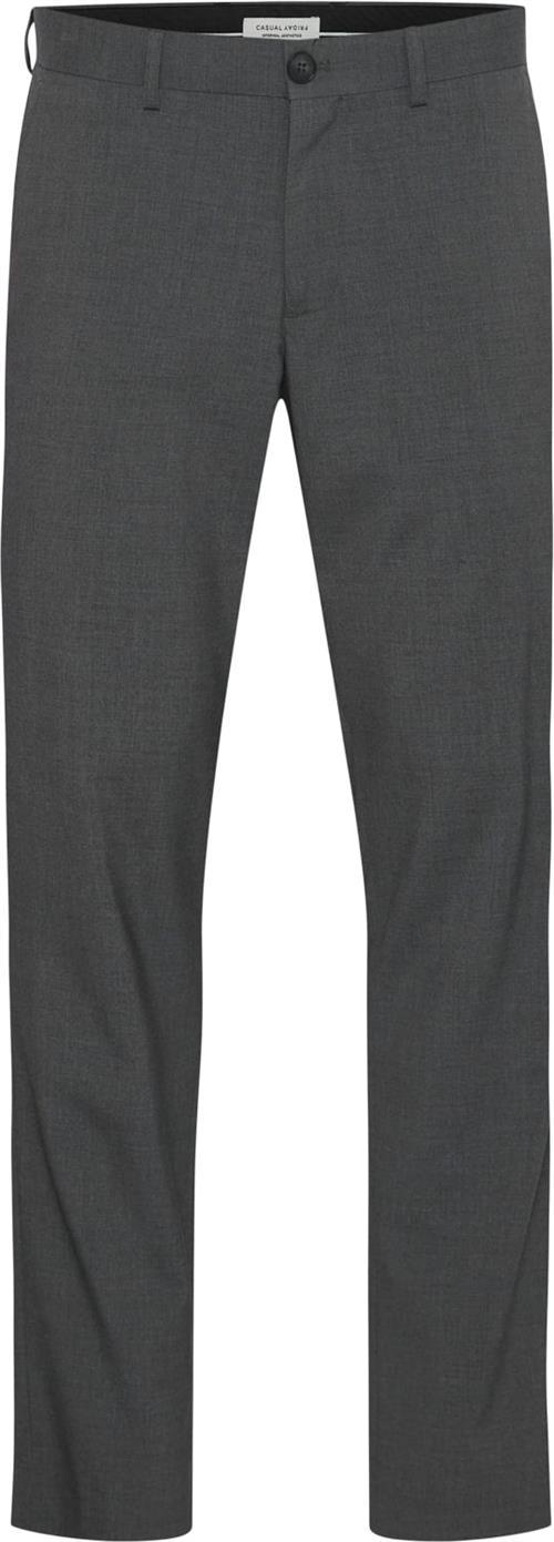 Casual Friday Cfphilip 2.0 Suit Pant Mand Mid Grey Melange Habitbukser Slim Fit Str 46/32 - hos Magasin