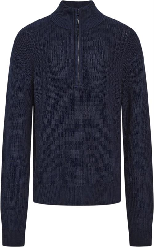 Grunt Durbuy Knit Str M/12Y - Navy Strik hos Magasin