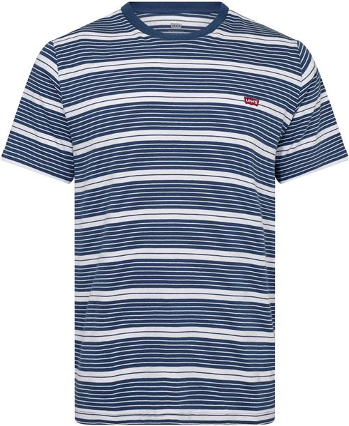 Se Levi's SS Original HM TEE Cooper Stri Mand Blå Kortærmede T-shirts Str L - Bomuld hos Magasin ved Magasin