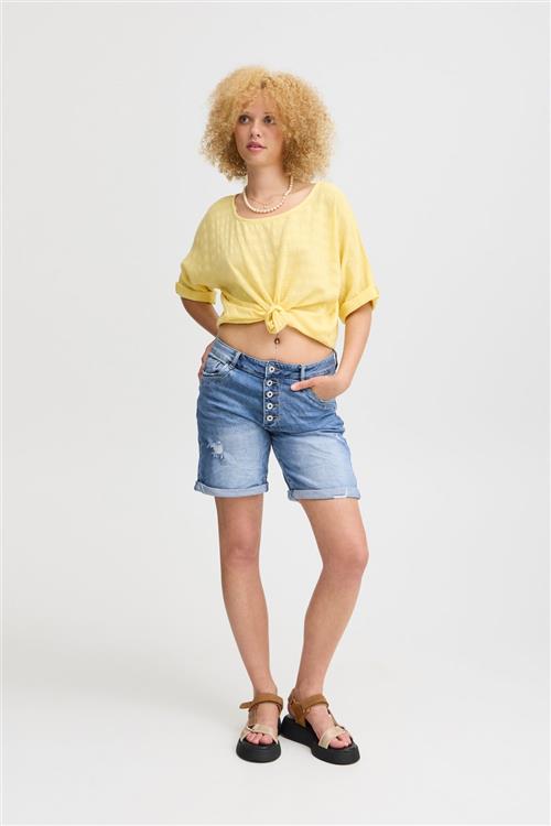 Se Sorbet Sbguddi Denim Shorts Kvinde Jeans Blue Denim Shorts Str M Denim - hos Magasin ved Magasin