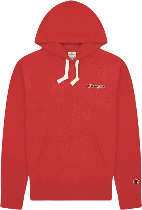 Champion Hooded Sweatshirt Mand Chinese Red Hoodies Str L - Bomuld hos Magasin