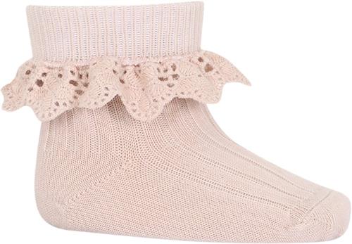 mpKids Lea Socks Lace Str 17/18 - Lyserød Strømper hos Magasin