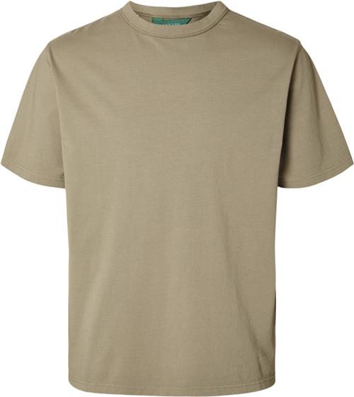 Annarr Anrro Garment DYE SS Oneck TEE Mand Weathered Teak Kortærmede T-shirts Str M - hos Magasin