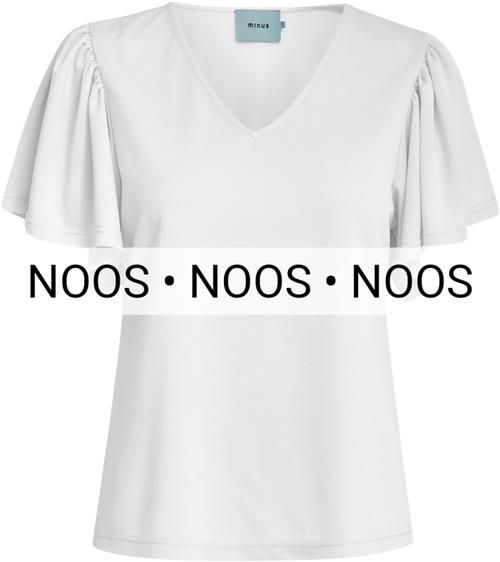 Se Minus Msrianne Vneck T-shirt Kvinde Broken White Kortærmede T-shirts Str L - hos Magasin ved Magasin