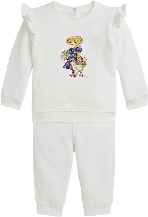 Polo Ralph Lauren LW Magic Fleecels CN Set-st-pns Str 6M / 6-9 mdr - Hvid Shorts & Bloomers hos Magasin