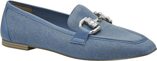 Tamaris 124228-42 Kvinde Denim Loafers Str 38 - Denim hos Magasin