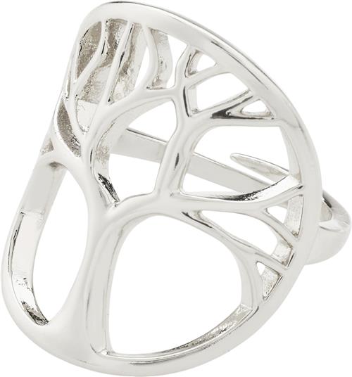 Se Pilgrim Alia Recycled Ring Silverplated one size - Ringe Træ hos Magasin ved Magasin