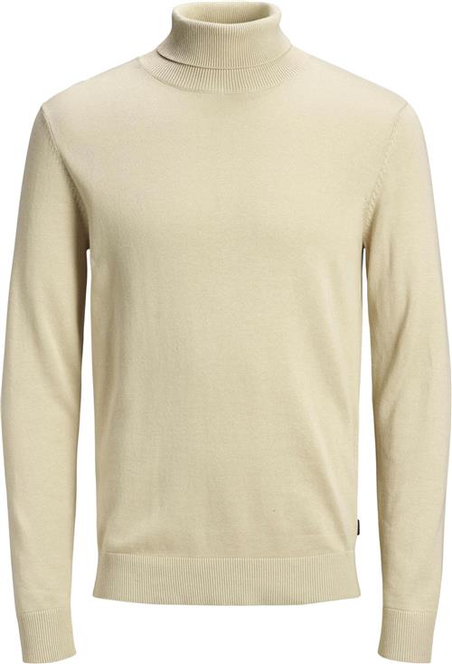 Jack & Jones Jjeemil Knit Roll Neck Noos Mand Oatmeal/melange Turtlenecks Str XL - hos Magasin