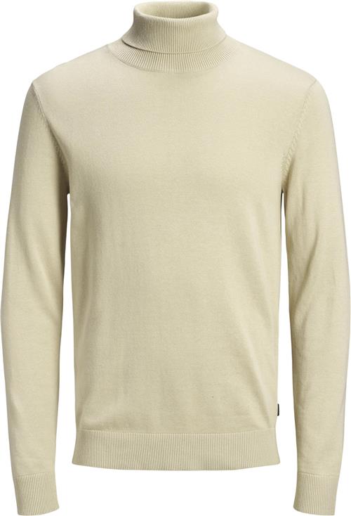 Se Jack & Jones Jjeemil Knit Roll Neck Noos Mand Oatmeal/melange Turtlenecks Str XXL - hos Magasin ved Magasin