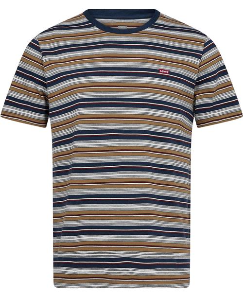 Se Levi's SS Original HM TEE Fletcher ST Mand Blå Kortærmede T-shirts Str XL - Bomuld hos Magasin ved Magasin