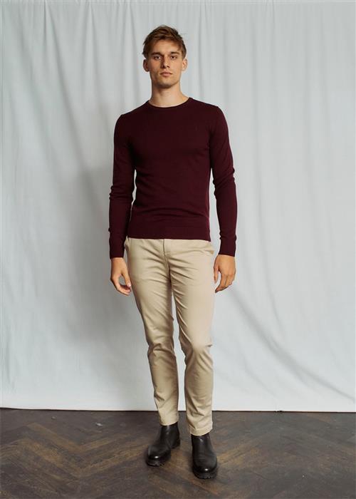 Se Bruun & Stengade BS Malik Regular Fit Chinos Mand Kit Chinos Str W30 / L32 - hos Magasin ved Magasin