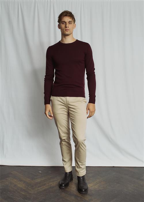 Bruun & Stengade BS Malik Regular Fit Chinos Mand Kit Chinos Str W33 / L32 - hos Magasin