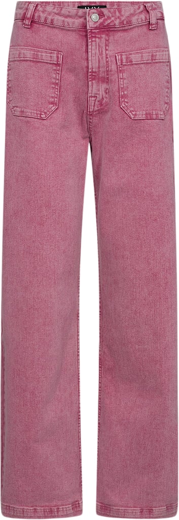 IVY Copenhagen Ivybrooke 70's Jeans Azid Color Kvinde Lipline Rose Bukser Med Lige Ben Str 28 / 32 - hos Magasin