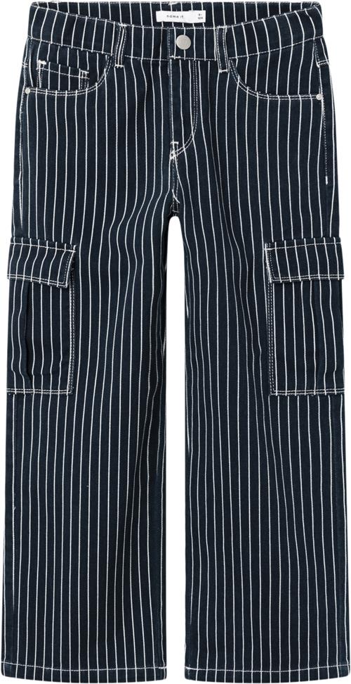 Se Name It Nkfrose Wide Twill Pant 9454td L Str 152 - Blå Bukser hos Magasin ved Magasin