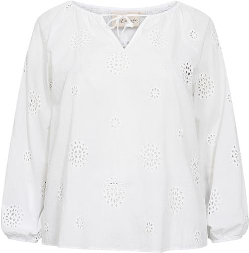 Se Wasabiconcept Curvy Wagit 1 Bluse Hvid Kvinde 1000 Hvid Langærmede Bluser Str 46/46 - hos Magasin ved Magasin