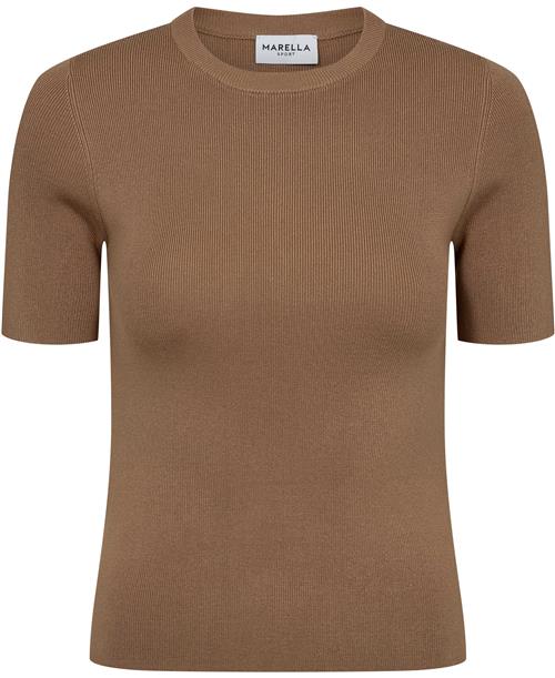 Se Marella Arpa Kvinde Camel Kortærmede T-shirts Str M - hos Magasin ved Magasin