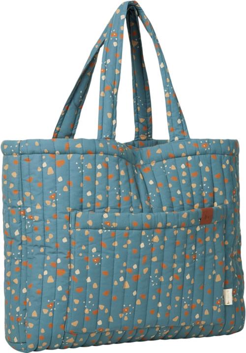 Se Fabelab Quilted Tote Bag Cobblestone - Blue Spruce Pusletasker & -Tilbehør Bomuld hos Magasin ved Magasin