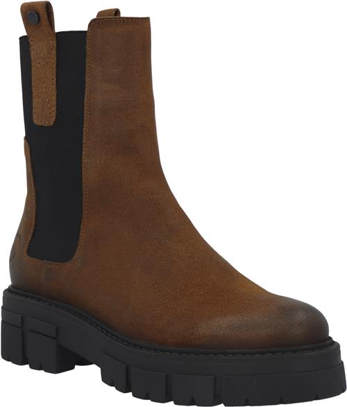 Cashott Casjida Chelsea Boot Oil Suede Kvinde Coffee Chelsea Boots Str 41 - hos Magasin