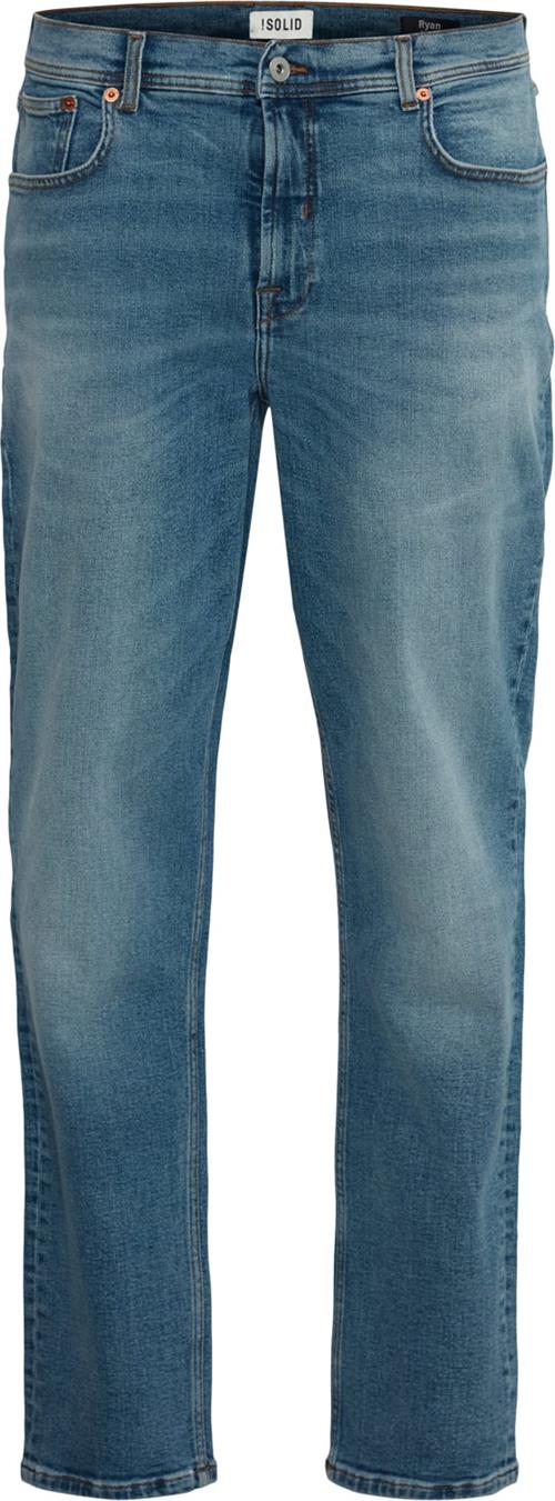 !Solid Sdisni Ryan Mand Light Vintage Blue Denim Jeans Regular Fit Str 33/32 - hos Magasin