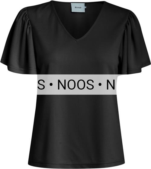 Se Minus Msrianne Vneck T-shirt Kvinde Black Kortærmede T-shirts Str M - hos Magasin ved Magasin