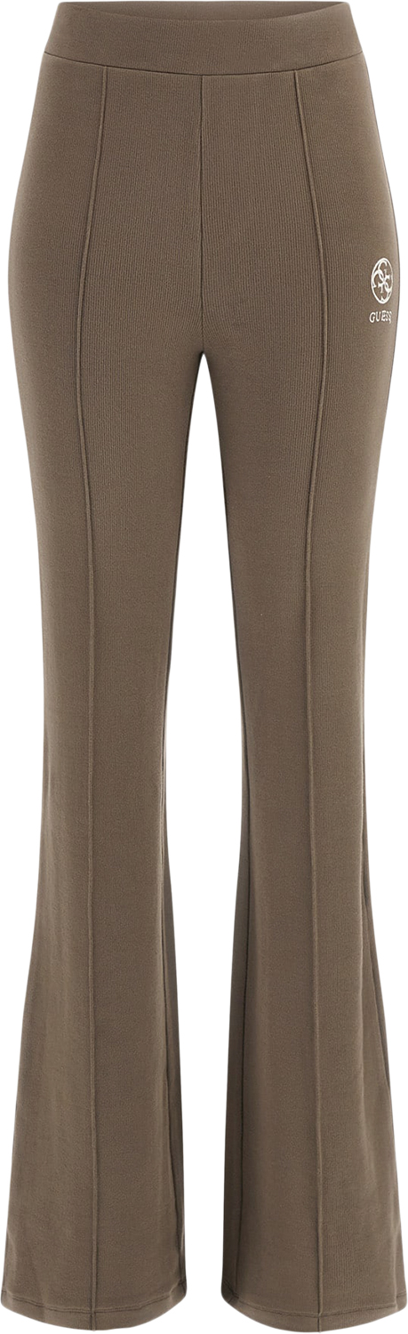 Se GUESS ELA Flare Pants Kvinde Equestrian Brown Sweatpants Str XL - hos Magasin ved Magasin