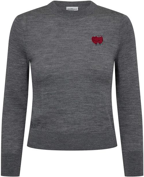 Marella Murena Kvinde Melange Grey Sweaters Str M - hos Magasin