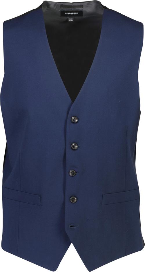 Lindbergh Superflex Waistcoat Mand Blå Veste Str 54 - hos Magasin