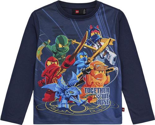 LEGO kidswear/LEGO børnetøj Lwtano 701 T-shirt L/S Str 140 cm - Blå Bluser hos Magasin