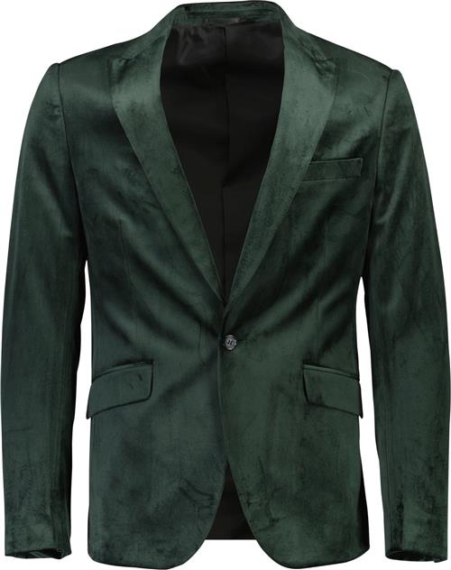 Se Lindbergh Velvet Blazer Mand Grøn Blazere Str 52 - Velour hos Magasin ved Magasin