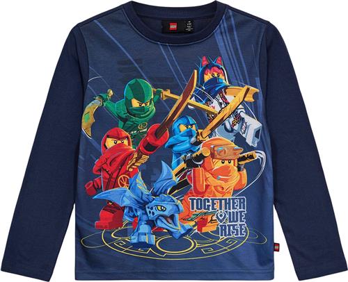 LEGO kidswear/LEGO børnetøj Lwtano 701 T-shirt L/S Str 116 cm - Blå Bluser hos Magasin