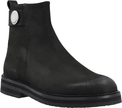 Cashott Casbetty Zip Boot Nubuck Kvinde Black Ankelstøvler Str 40 - hos Magasin