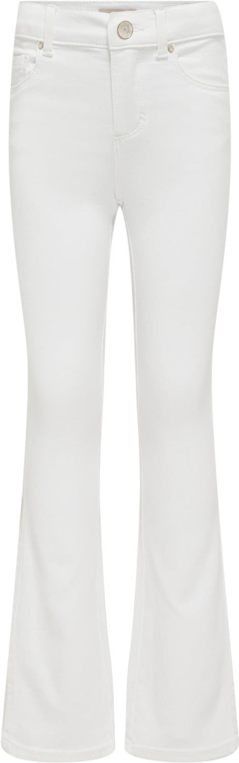 ONLY Kogroyal Life REG Flared PIM Str 128 - White Jeans Denim hos Magasin