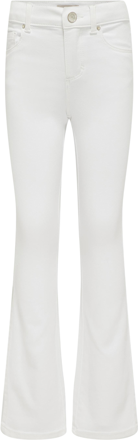 ONLY Kogroyal Life REG Flared PIM Str 140 - White Jeans Denim hos Magasin