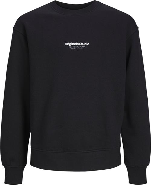 Se Jack & Jones Jorvesterbro Sweat Crew Neck Noos J Str 128 - Black/loose Sweatshirts hos Magasin ved Magasin